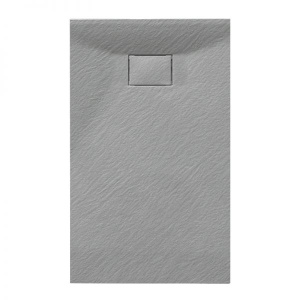 Cadita de dus JUKO Dreptunghiulara, 90x80cm,Structura de piatra, Culoare Gri - Img 1