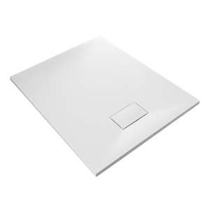 Cadita de dus MO-GD10080ES Dreptunghiulara, SMC, culoare Alb. 100X80X2.6CM - Img 3