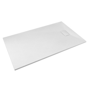Cadita de dus MO-GD12080ES Dreptunghiulara, SMC, culoare Alb. 120X80X2.6CM - Img 1