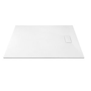 Cadita de dus MO-GD14090ES Dreptunghiulara, SMC, culoare Alb. 140X90X2.6CM - Img 3