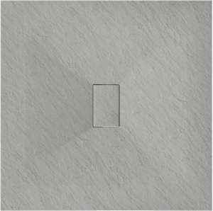 Cadita de duș pătrată SMC 100 x 100 cm, gri - Img 5