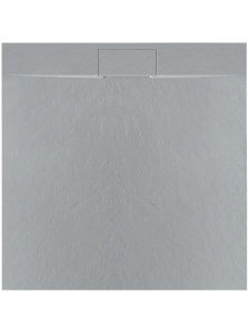 Cadita de dus Rea Bazalt , Dimensiune 90x90 , Culoare Grey
