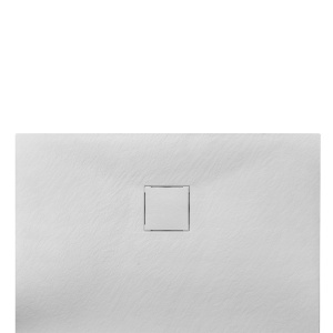 Cadita de dus rectangulara din compozit acrilic slim Riko alba 120x90 cm - Img 6