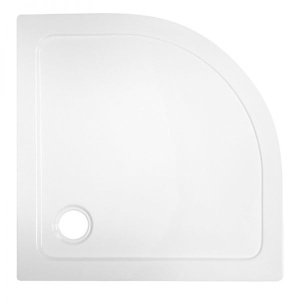 Cadita de dus ST01C Slim, Dimensiune 100x100cm, Culoare Alb - Img 1