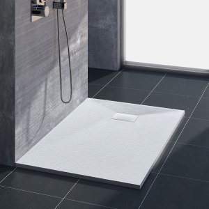 Cadita de dus TORINO SMC ULTRA SLIM, Dimensiuni la alegere, Culoare Alb - Img 2