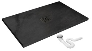 Cadita dus REA STONE, dimensiune: 90x120 cm, acril mineral, gri inchis - Img 6
