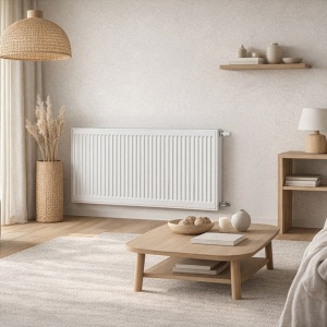 Calorifer din otel tip 22 cu conectare laterala Calor-WH-3, 60 x 120 cm, 1890 W, alb - Img 12