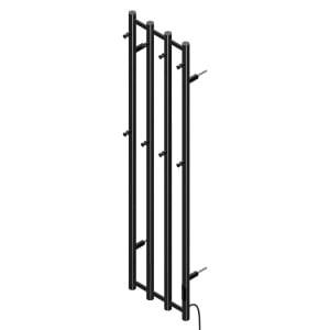 Calorifer electric portprosop Kasjan 140.5 x 34.6 cm, 250W, negru mat - Img 5
