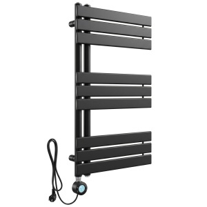 Calorifer electric, portprosop, Rea Marvo 90x50 cm Negru Mat