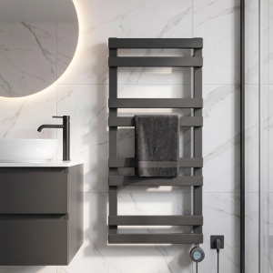 Calorifer electric, protprosop, REA NORI 90x50 Gri Mat - Img 5