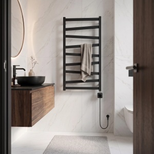 Calorifer electric, protprosop, REA TEVO 90x50 Negru Mat - Img 7