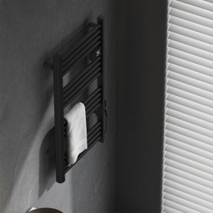 Calorifer electric vertical LOA-BL ECO 500W pentru baie 96x54, negru - Img 7