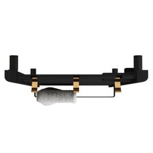 Calorifer electric vertical YASUR-BL ECO 500W pentru baie 105x50, negru - Img 12