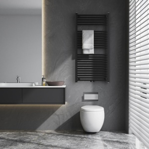 Calorifer vertical CORSO-BL-1 pentru baie 120x60, negru - Img 6