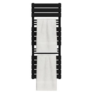 Calorifer vertical Fuego-Blu pentru baie 128x50, negru - Img 11