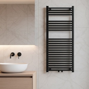 Calorifer vertical GAMA-BL-2 pentru baie 120x50, negru - Img 12