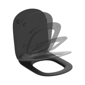 Capac wc slim softclose Ideal Standard Tesi negru mat - Img 1