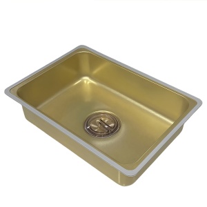Chiuveta bucatarie, multifunctionala cu o singura cuva Costa Gold 68 x 46 cm - Img 6