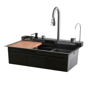 Chiuveta bucatarie, multifunctionala cu o singura cuva Taurus grafit 75 x 46 cm - Img 19