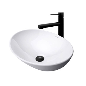 Chiuveta de blat PRO VERA White, Dimensiuni 40.5 x 33.7x 13.5 cm, Forma Ovala, Ceramica sanitara, Alb - Img 4