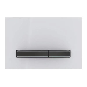 Clapeta de actionare Geberit Sigma50 alb butoane negru mat