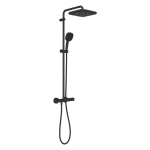 Coloana de dus cu baterie termostatata negru mat Grohe Tempesta Cosmopolitan 250 Cube - Img 5