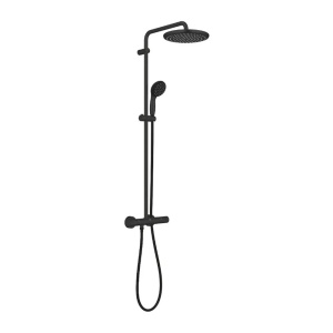 Coloana de dus cu baterie termostatata negru mat Grohe Vitalio Start 250