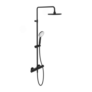 Coloana de dus cu baterie termostatata Villeroy&Boch Universal finisaj negru mat