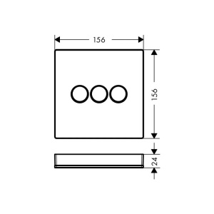 Divertor incastrat Hansgrohe ShowerSelect alb-crom cu 3 iesiri - Img 4