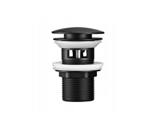 Dop Chiuveta PRO VELDMAN, Click-Clack, Dimensiune Standard, Negru Mat - Img 2