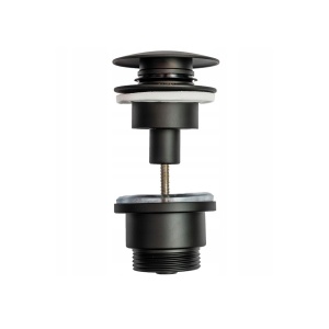 Dop universal pentru lavoar KLIK-KLAK, sistem push-up ,culoare la alegere:negru mat sau alb mat - Img 5