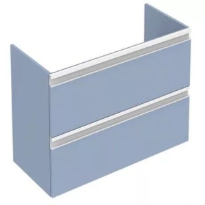 Dulap baza suspendat Ideal Standard Tesi albastru deschis mat 60 x 44 x 49 cm cu 2 sertare