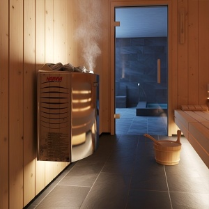 Incalzitor soba pentru sauna finlandeza cu montare pe perete Harvia BC80E 8kW, 400V - Img 4