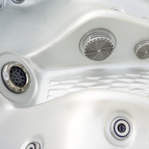 Jacuzzi de gradina alb perlat exterior cafeniu PRO 530 pentru 3 persoane 210 x 170 x 90 cm - Img 6