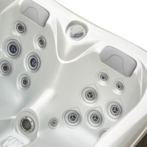 Jacuzzi de gradina alb perlat exterior cafeniu PRO 530 pentru 3 persoane 210 x 170 x 90 cm - Img 16