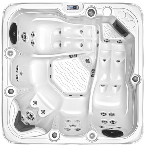 Jacuzzi de gradina alb PRO 752 pentru 3 persoane 200 x 200 x 84 cm - Img 2