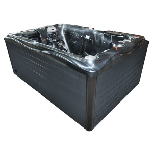 Jacuzzi pentru grădină black wave cu exterior antracit PRO-749 pentru 2 persoane 200 x 135 x 80 cm - Img 7