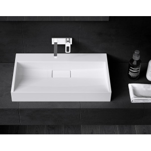 Lavoar baie alb mat fara gaura pentru lavoar Veldman Dexter White Matt 60 x 37 cm - Img 2