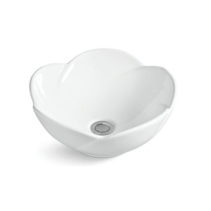 Lavoar De Blat PRO ROSE, Dimensiuni 40 x 40 x 17 cm, Forma Ovala, Ceramica Sanitara, Alb - Img 1