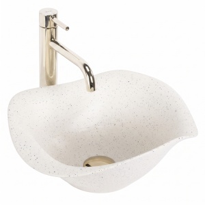 Lavoar pe blat din ceramica Rea HM-35B Handmade Art cu finisaj mat - Img 2