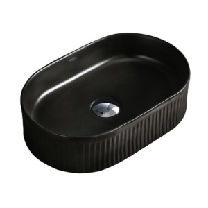 Lavoar pe blat, Elix, Material Ceramica, Negru Mat, Dimensiune 49x31x13 cm - Img 1