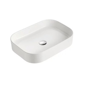Lavoar pe blat Fluminia Capri alb 55 cm - Img 1