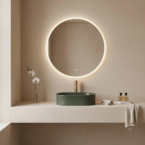 Lavoar pe blat oval cu finisaj mat Rea Vanda Olive Matt - Img 4