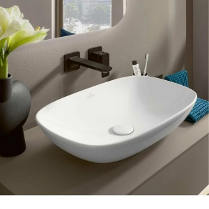 Lavoar pe blat Villeroy&Boch Loop&Friends dreptunghiular alb 62 cm - Img 3