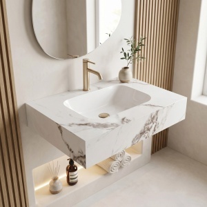 Lavoar suspendat REA Aresa Cold Jade 70 - Img 2