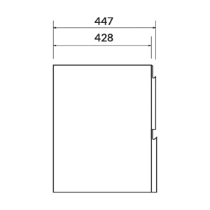Mobilier de baie suspendat Cersanit Moduo pentru lavoar 80 cm alb lucios - Img 3