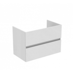 Mobilier pentru lavoar suspendat Ideal Standard Eurovit alb lucios 80 cm 2 sertare