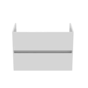 Mobilier pentru lavoar suspendat Ideal Standard Eurovit alb lucios 80 cm 2 sertare - Img 2
