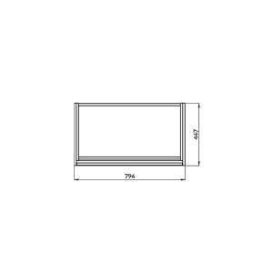 Mobilier suspendat de baie Cersanit Crea stejar 80 cm cu doua sertare soft close - Img 7