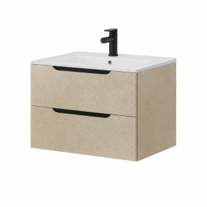 Mobilier suspendat pentru lavoar Fluminia Malta almond 80 cm